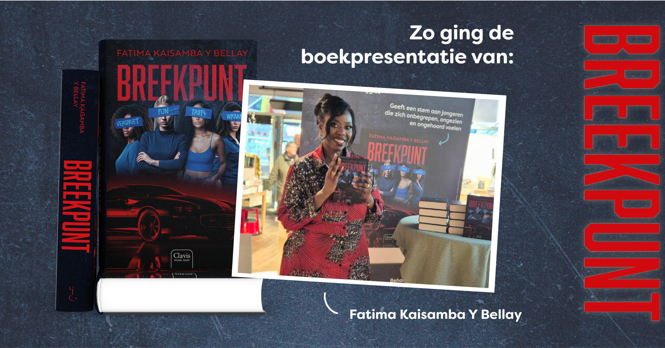 Bruisende boekpresentatie van ‘Breekpunt’ in Athenaeum Zuidoost